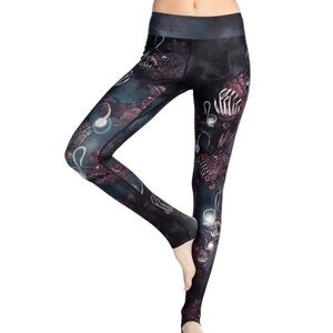 Full Length Eagle Rock Werkshop Angler Fish Leggings Size Small